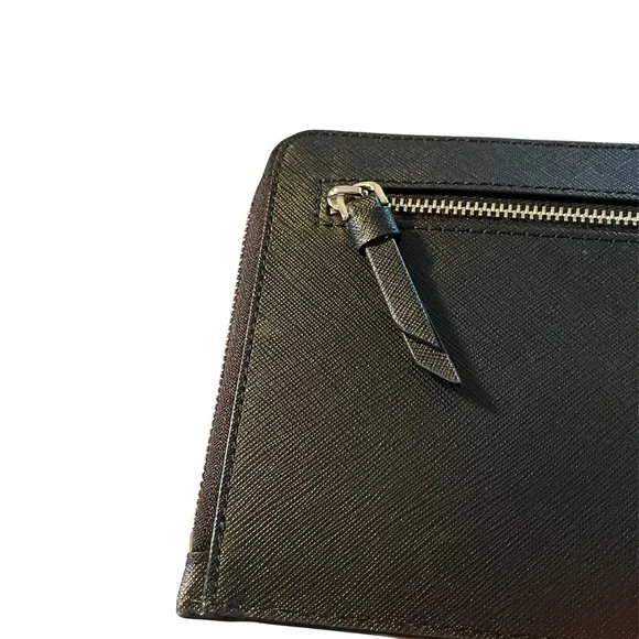 Kate Spade Black Saffiano Leather Wristlet - Picture 5 of 13